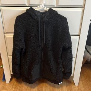 Adidas Black zip up sweatshirt
